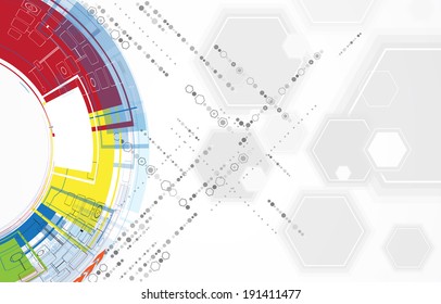 science futuristic internet high computer technology business background