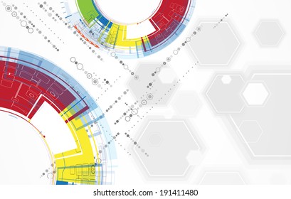 science futuristic internet high computer technology business background