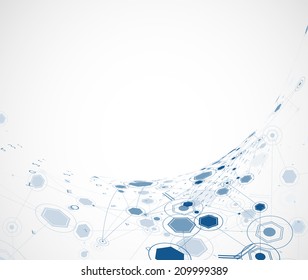 science futuristic internet high computer technology business background