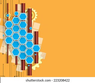 science futuristic internet high computer technology business background