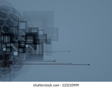 science futuristic internet high computer technology business background