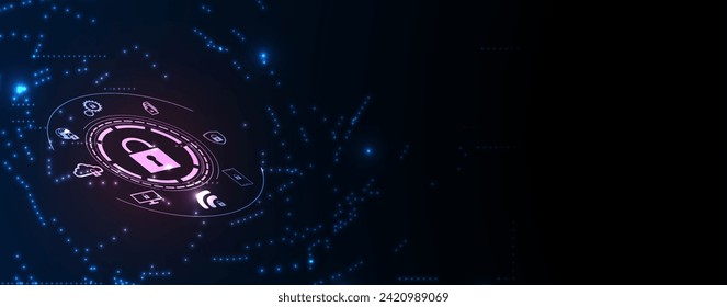Science futuristic internet high computer technology business background Vector Art
