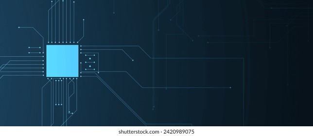 Science futuristic internet high computer technology business background Vector Art