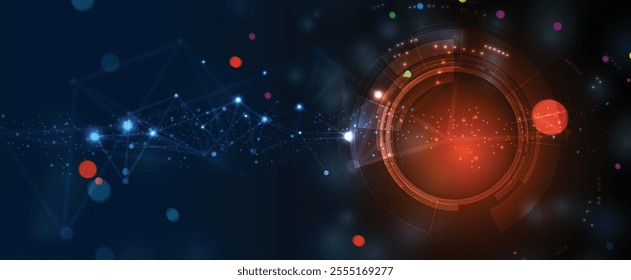 Science futuristic internet high computer technology business background