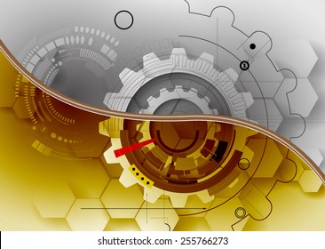science futuristic internet high computer technology business background