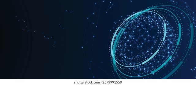 Science futuristic internet high computer technology business background