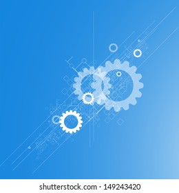 science futuristic retro high computer technology business background