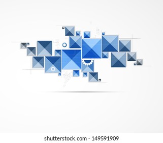 science futuristic retro high computer technology business background