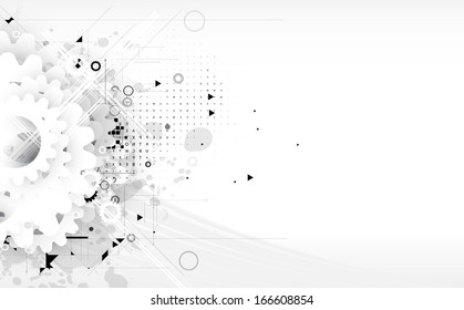 science futuristic retro high computer technology business background