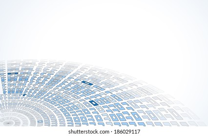 science futuristic retro high computer technology business background