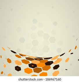 science futuristic retro high computer technology business background