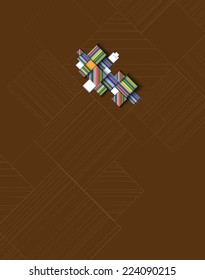 science futuristic retro high computer technology business background