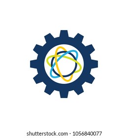 Science Gear Logo Icon Design