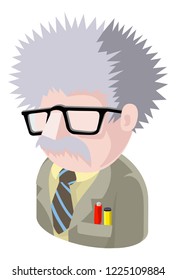 A Science Geek man avatar cartoon person icon emoji