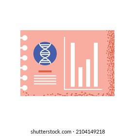 icono del ADN genético científico