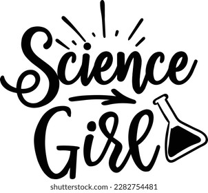 Science Girl svg ,Science design, Science Svg design svg
