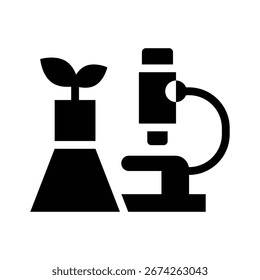 Gráfico de Vector de ilustración de icono de glifo de ciencia. Gráfico simple del Vector de la ilustración del elemento, conveniente para el App, los Sitios web, y las presentaciones aisladas en el fondo blanco