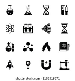 
Wissenschaft Glyphe Icons Set 
