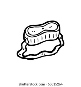 caricatura de gafas de ciencia