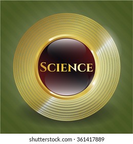 Science gold emblem