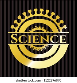 Science golden emblem