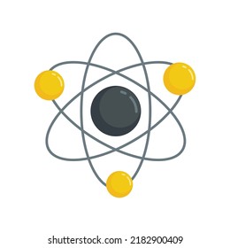 Science gravity icon. Flat illustration of science gravity vector icon isolated on white background