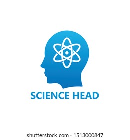 Science Head Logo Template Design