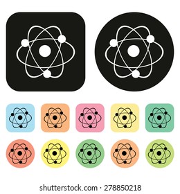 Science icon. Atom icon