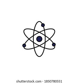 Science icon, chemistry molecule, vector
