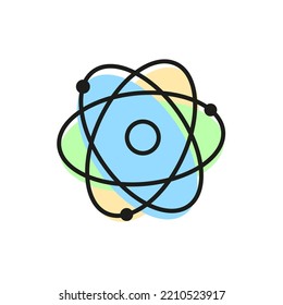 science icon. Construction line logo. Computer technology concept. Business concept. Vector illustration. Stock image. 