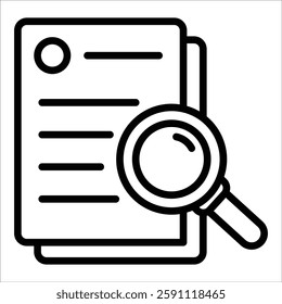 science Icon elements in line style are suitable for various design purposes