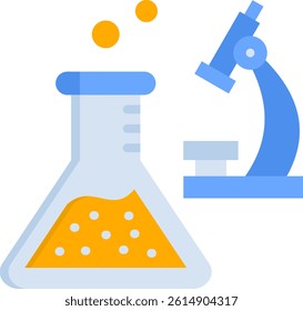Science Icon Flat Vector Illustration