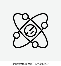  science icon, isolated education outline icon in light grey background, perfect for website, blog,  logo, graphic design, social media, UI, mobile app, EPS 10 vector illustration