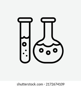  science icon, isolated student community icon in light grey background, perfect for website, blog, logo, graphic design, social media, UI, mobile app