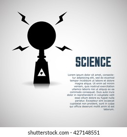 Science icon. laboratory concept.  Flat illiustration