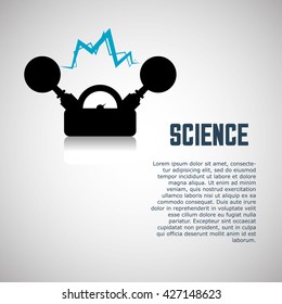 Science icon. laboratory concept.  Flat illiustration