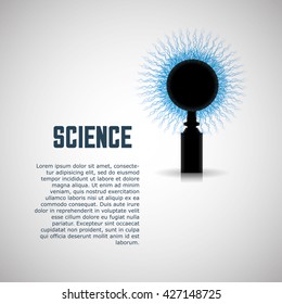 Science icon. laboratory concept.  Flat illiustration