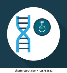 Science icon. laboratory concept.  Flat illiustration , vector