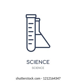 Science icon. Science linear symbol design from Science collection. Simple outline element vector illustration on white background.