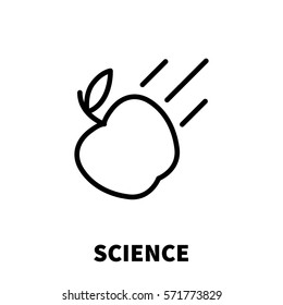 Science icon or logo in modern line style. High quality black outline pictogram for web site design and mobile apps. Vector illustration on a white background.