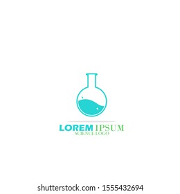 Science Icon Logo Symblo. With Simple, Modern, And Flat Design. Vector Illustration.