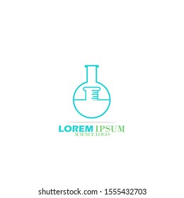 Science Icon Logo Symblo. With Simple, Modern, And Flat Design. Vector Illustration.