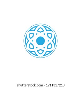 science icon minimalist logo vector design