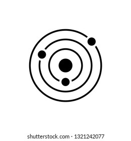 science icon : orbit