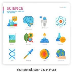 Science icon set