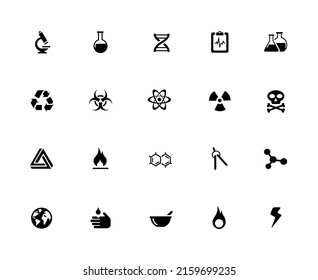 Science Icon Set - 32px Solid