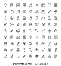 Science icon set. Collection of high quality black outline logo for web site design and mobile apps. Vector illustration on a white background.