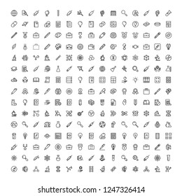 Science icon set. Collection of high quality black outline logo for web site design and mobile apps. Vector illustration on a white background.
