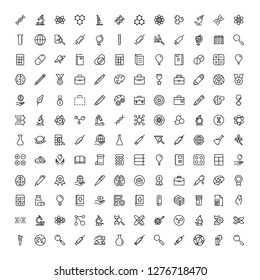 Science icon set. Collection of high quality black outline logo for web site design and mobile apps. Vector illustration on a white background.
