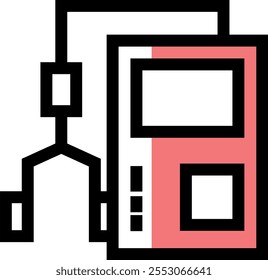 Conjunto de iconos de Ciencia activo de diseño. Elemento de diseño de icono de Ciencia